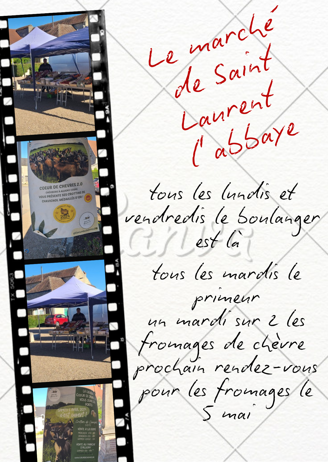 le marché à Saint Laurent l'abbaye